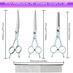 Fcysy 7in curved scissors in use for blending around contours.