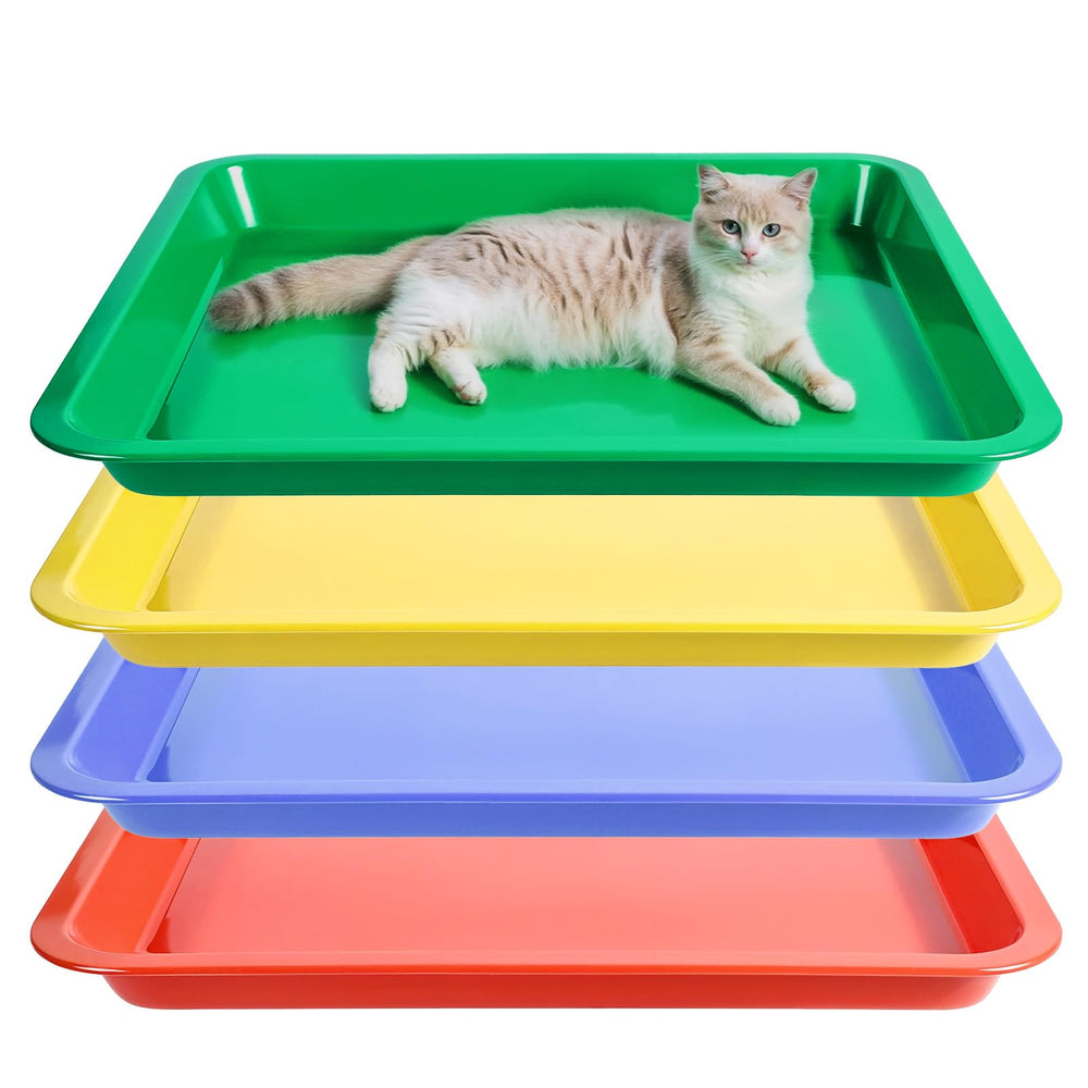 FdcZeyxior 4pc blue litter box set for home use and color coding