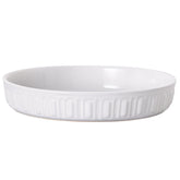 FE Fun Elements white shallow dog bowl with flat wide design for stable feeding