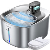 FEELNEEDY wireless cat fountain with cordless design for flexible placement and pet freedom.