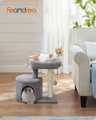 Feandrea condo with padded perch for cozy naps and lounging.