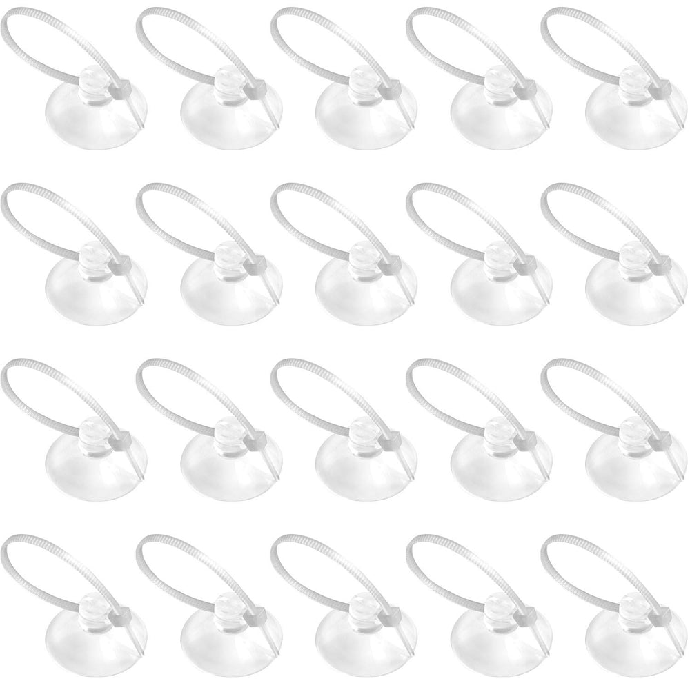 FEBSNOW aquarium suction cups stay crystal clear, securely holding lightweight plants in your tank.