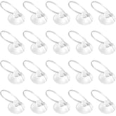 FEBSNOW aquarium suction cups stay crystal clear, securely holding lightweight plants in your tank.