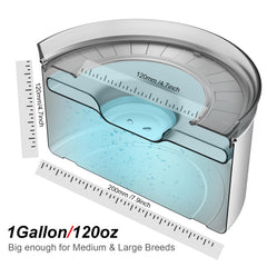 Feedoo 3.8 L capacity supports large dogs and multi-pet households.