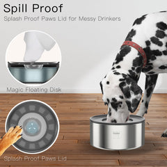 Feedoo non-slip base prevents bowl sliding during drinking.