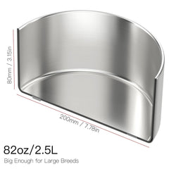 Feedoo non-slip-base bowl keeps pets steady during enthusiastic eating.