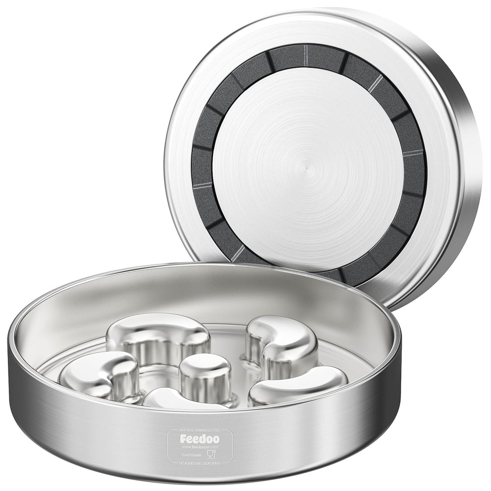 Feedoo Slow Feeder Bowl with flower design slows eating for calmer meals