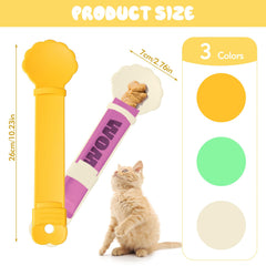 feehope lickable cat treat spoon close-up shows safe, controlled dispensing.