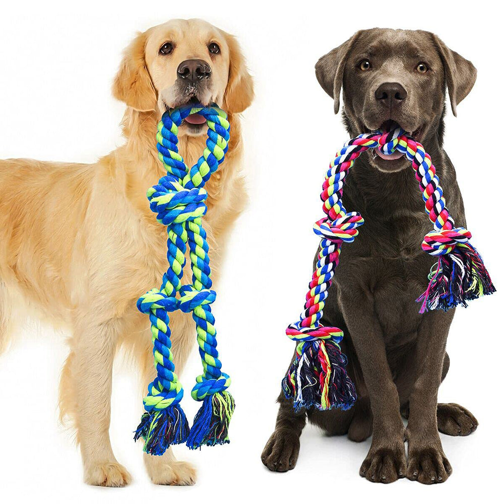 Feeko heavy-duty rope toy bundle for large dogs, durable and chew-friendly