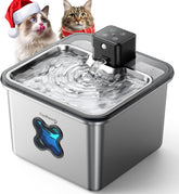 FEELNEEDY cat water fountain cordless visual filter shows status at a glance.