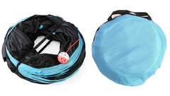 Feesok tunel gatos plegable para guardar y transportar sin complicaciones