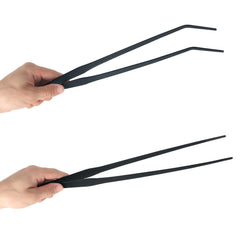 FEITA aquarium tweezers straight 15-inch reach for precise plant placement.