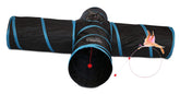 Feline Ruff Premium 4-Way Cat Tunnel with 12-Inch wide diameter for big-cat play.
