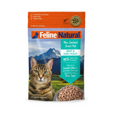 Feline Natural high-protein dry cat food beef and hoki bowl for lean energy.
