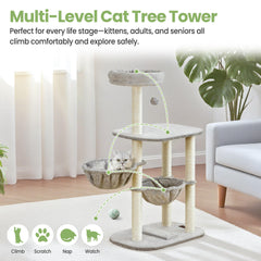 Feliskyn indoor cat climbing gym showcases multi-level design for playful exploration.
