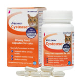Feliway Cystease pack shot showing 30 tablets for cats' urinary support