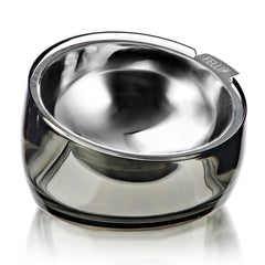 Felli Oblik spill-proof bowl with acrylic base reduces spills during feeding.