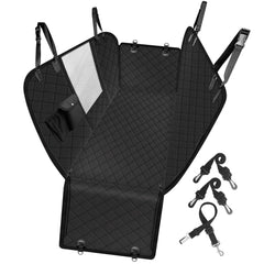 Femuar dog car seat cover provides full back seat coverage for interior protection
