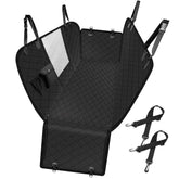 Femuar dog car seat cover waterproof material guards seats against spills and mud.