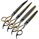 Fenice Peak 7-inch straight dog scissors — precise trimming for thick fur.