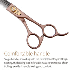 Fenice Peak thinning scissors close-up for smooth fur texture blending