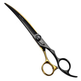 Fenice Peak 8in dog grooming scissors top view for precise trimming and comfort.