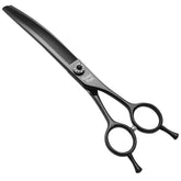 Fenice Peak professional thinning scissors curved blades for precise thinning of dog coats