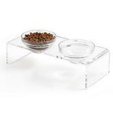 Feoyoho-elevated-pet-bowl-stand presents a clean, clutter-free feeding area.