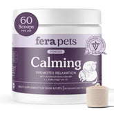 Fera Pets Calming bottle pour promotes easy dosing for calmer moments.