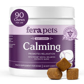 Fera Pets Dog Calming Chews packshot showing calm support for anxious dogs