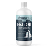 Fera Pets Fish Oil 16oz bottle closeup for coat health and easy dosing