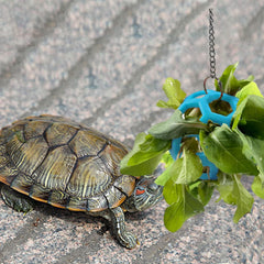 Fertrey tortoise feeder ball closeup highlights durable non-toxic rubber.