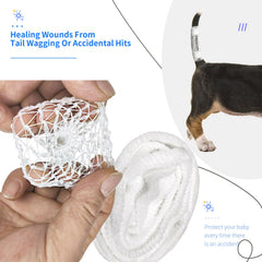 FEXICHUJI breathable mesh tail dressing shown cooling and drying skin.