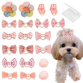 FGISAR pink dog hair bows collection for stylish daily wear