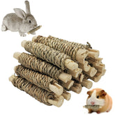 Fhiny 18pcs guinea pig chew toys with seagrass for dental wear and enrichment.