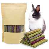 Fhiny 68 pcs rabbit chew sticks package for small pets supports natural chewing.