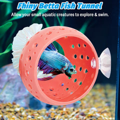 Fhiny Betta Tunnel suction cups firmly attach to glass for secure installation