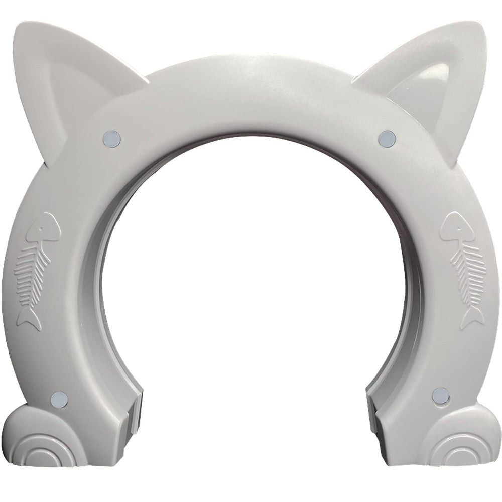 Fhiny cat door interior installation template demonstrates easy room-to-room access for pets