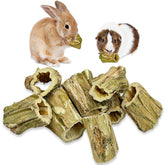 Fhiny rabbit-chew-toys 8-pack papaya sticks for small pets chewing and dental use