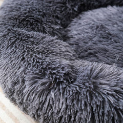 Fhodigogo Donut Bed side view highlights round cozy silhouette for cats and small dogs