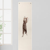 FHTONGE wall scratcher vertical setup demonstrates space-saving design for multi-cat homes.