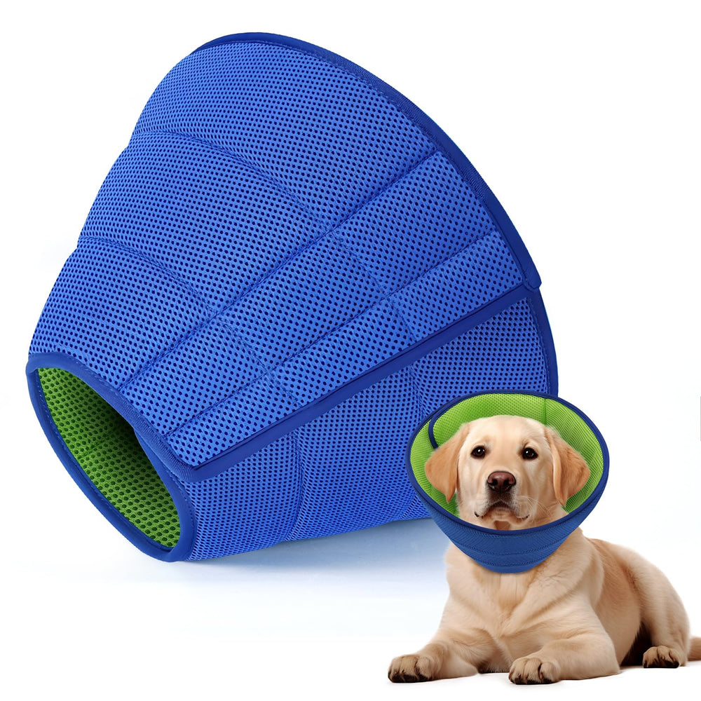 Fickte soft dog cone collar fabric keeps pets cool and comfortable after surgery.