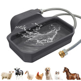 Ficuswin 135oz automatic water dispenser outdoors provides steady hydration for large dogs.
