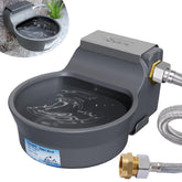 Ficuswin 67oz dispenser mounted on a wall saves space while keeping pets hydrated.