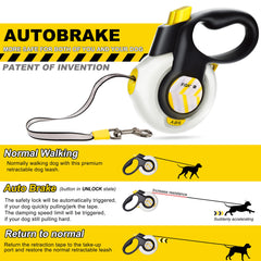FIDA AutoBrake leash with anti-slip handle provides comfortable grip on long walks.