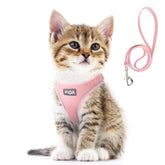Fida cat harness escape-proof step-in pink for daily walks