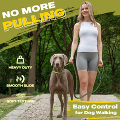 Fida slip lead 6 ft length for versatile walking and training.