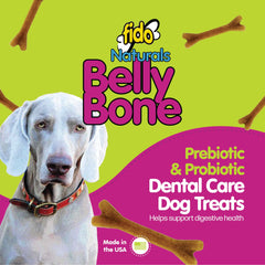 Close-up of yogurt-flavored Belly Bones texture for tasty, digestion-friendly chews