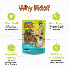 Fido Super Breath bone showing the v-groove design for easy hold.