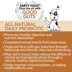 Fidobiotics Good Guts scoop demonstrates precise daily dose for dogs.